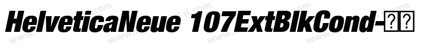 HelveticaNeue 107ExtBlkCond字体转换
